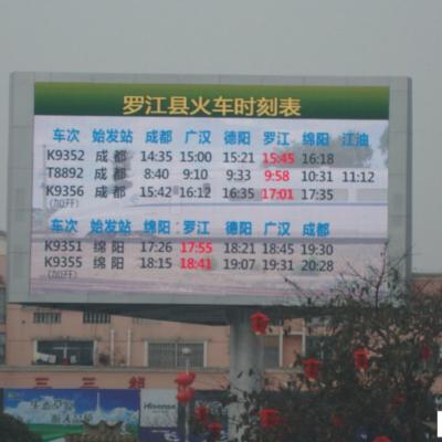 Outdoor single column LED display